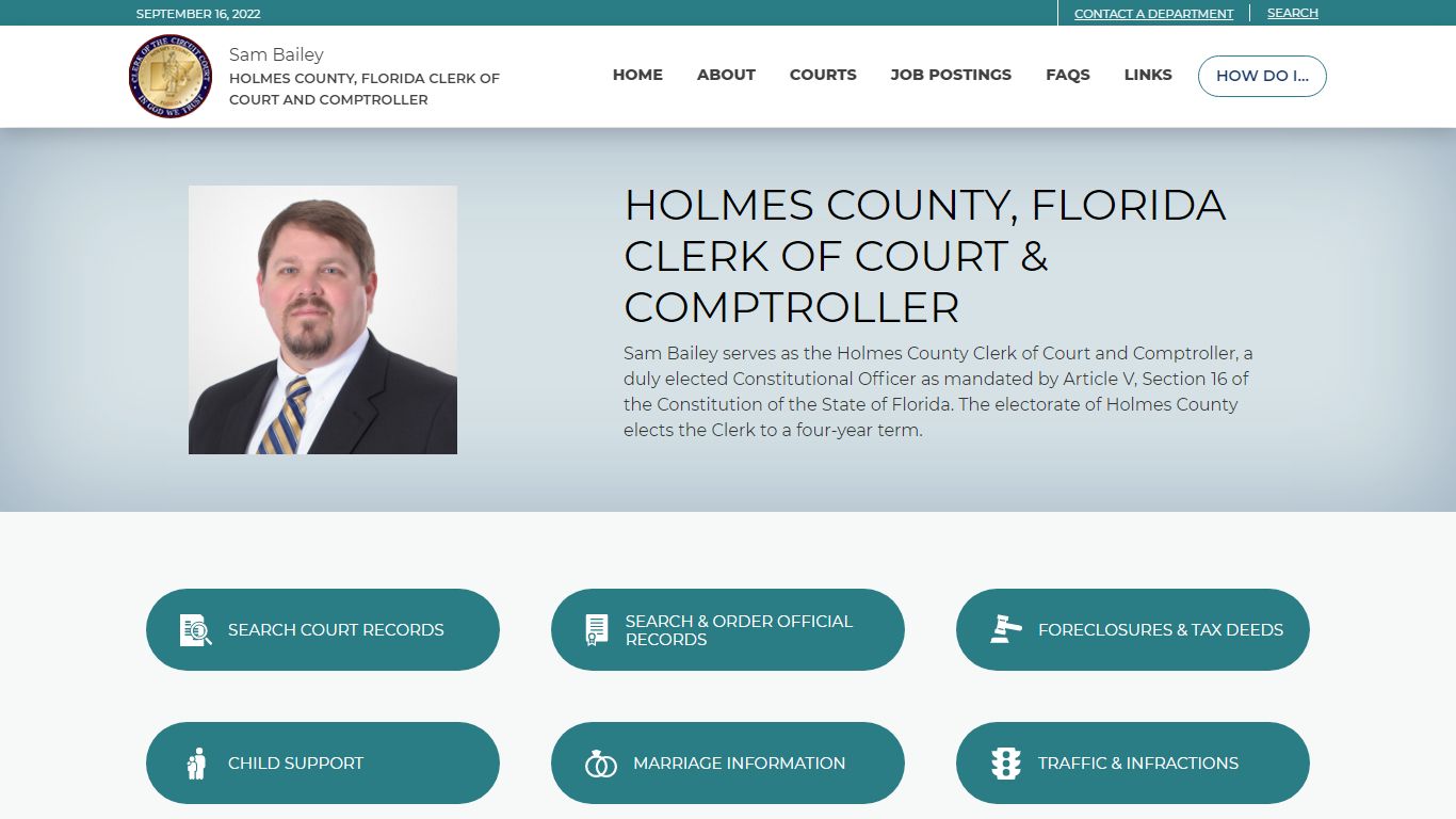 Holmes County, Florida Clerk of Court & Comptroller